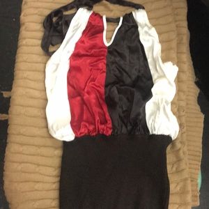 Buffalo David button silk top